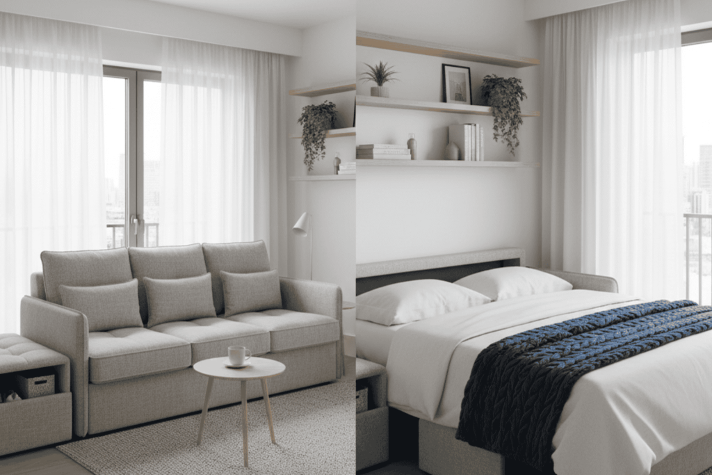 Strategy 2_ Invest in Multi-Functional Furniture (₹30,000–80,000 per person)